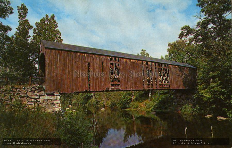Postcard: Seaverns/Fields Covered Bridge